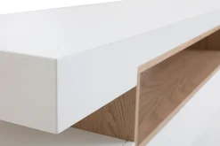 Clearance Miliboo Mueble TV blanco y madera LIVO
