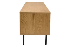 Clearance Miliboo Mueble TV con acabado de roble claro y 2 cajones 160 cm ARAGON