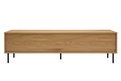 Clearance Miliboo Mueble TV con acabado de roble claro y 2 cajones 160 cm ARAGON