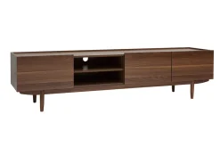 Hot Miliboo Mueble TV con puertas de madera oscura 180 cm SANAA