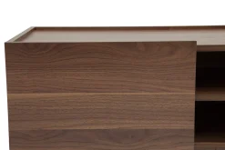 Hot Miliboo Mueble TV con puertas de madera oscura 180 cm SANAA