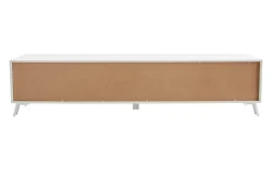 Hot Miliboo Mueble TV de diseño con acabado blanco brillante 205 cm NEMA