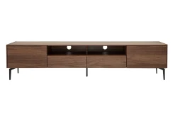 Cheap Miliboo Mueble TV de diseño de contrachapado de nogal 200 cm BLISS
