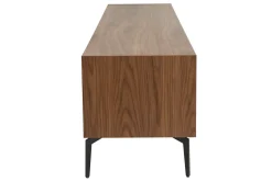 Cheap Miliboo Mueble TV de diseño de contrachapado de nogal 200 cm BLISS