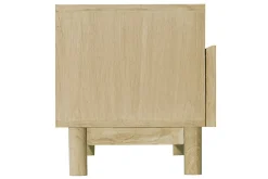 Hot Miliboo Mueble TV de madera clara y caña de ratán 120 cm GALINA