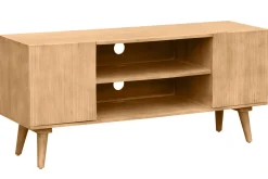 Discount Miliboo Mueble TV de madera maciza de mango 135 cm RUBIA