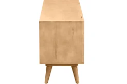 Discount Miliboo Mueble TV de madera maciza de mango 135 cm RUBIA