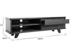 Cheap Miliboo Mueble TV diseño nogal FIFTIES