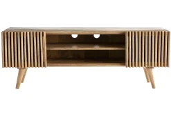 Cheap Miliboo Mueble TV en mango con puertas correderas ALBA