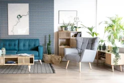 Cheap Miliboo Mueble TV en mango con puertas correderas ALBA