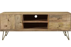 Shop Miliboo Mueble TV en mango y metal LINIUM
