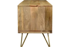 Shop Miliboo Mueble TV en mango y metal LINIUM
