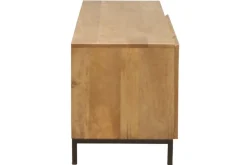 Sale Miliboo Mueble TV industrial mango y metal YPSTER