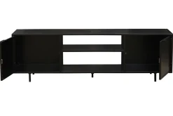 Cheap Miliboo Mueble TV industrial negro con 2 puertas 150 KARL
