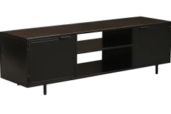 Cheap Miliboo Mueble TV industrial negro con 2 puertas 150 KARL