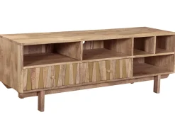 Outlet Miliboo Mueble TV mango y latón ZAIKA