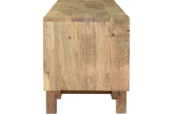 Outlet Miliboo Mueble TV mango y latón ZAIKA
