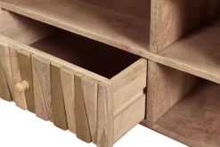 Outlet Miliboo Mueble TV mango y latón ZAIKA