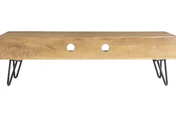 Sale Miliboo Mueble TV moderno mango patas horquilla metal VIBES