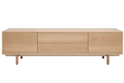 Cheap Miliboo Mueble TV nórdico de madera clara 180 cm SID