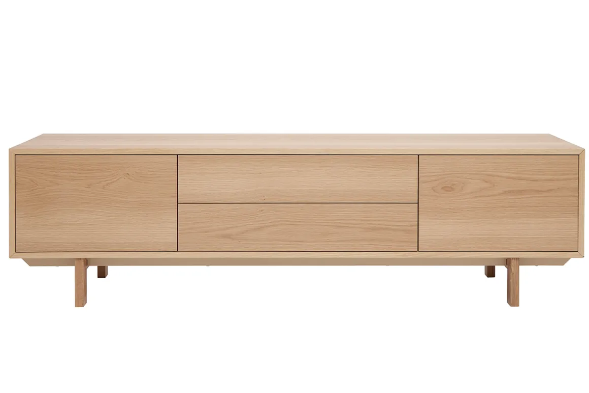Cheap Miliboo Mueble TV nórdico de madera clara 180 cm SID