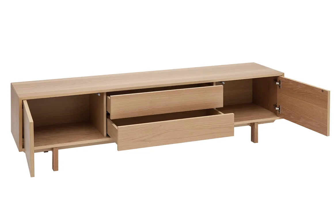 Cheap Miliboo Mueble TV nórdico de madera clara 180 cm SID