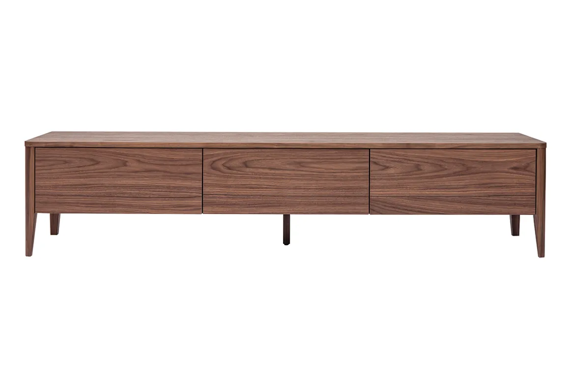 Sale Miliboo Mueble TV vintage de nogal con 3 cajones 180 cm BENJA