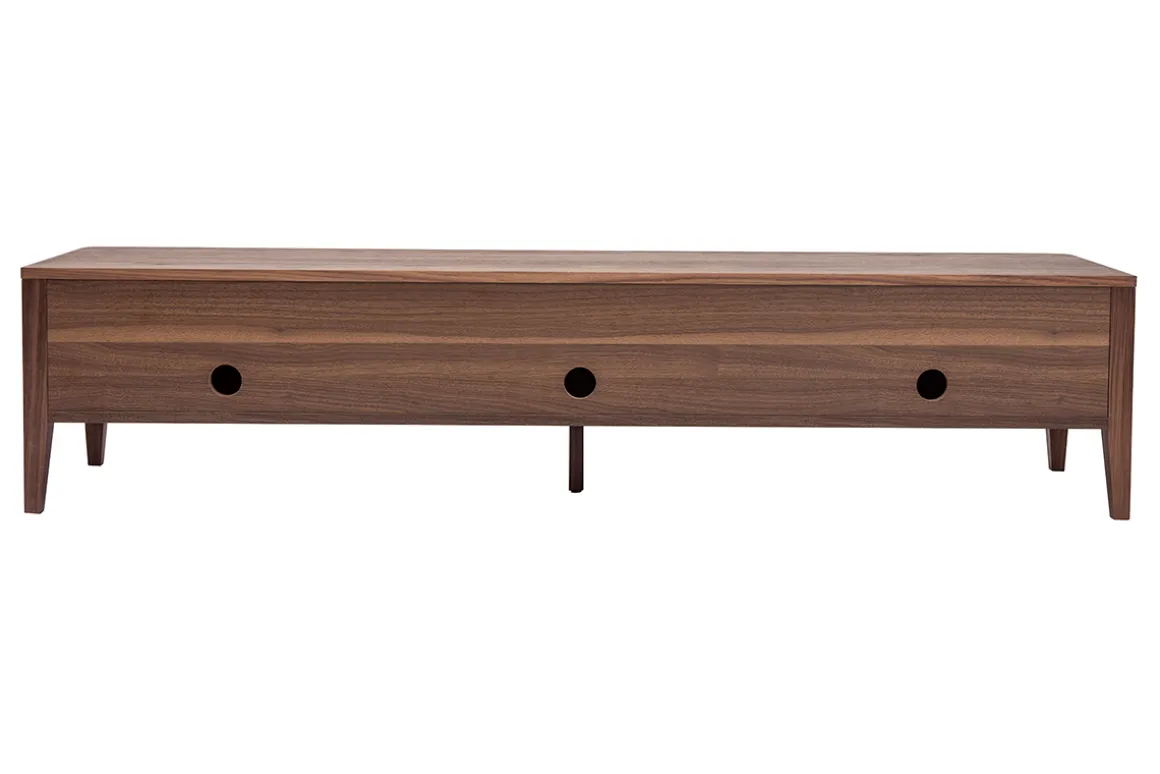 Sale Miliboo Mueble TV vintage de nogal con 3 cajones 180 cm BENJA