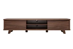 Cheap Miliboo Mueble TV vintage de nogal 180 cm FIFTIES