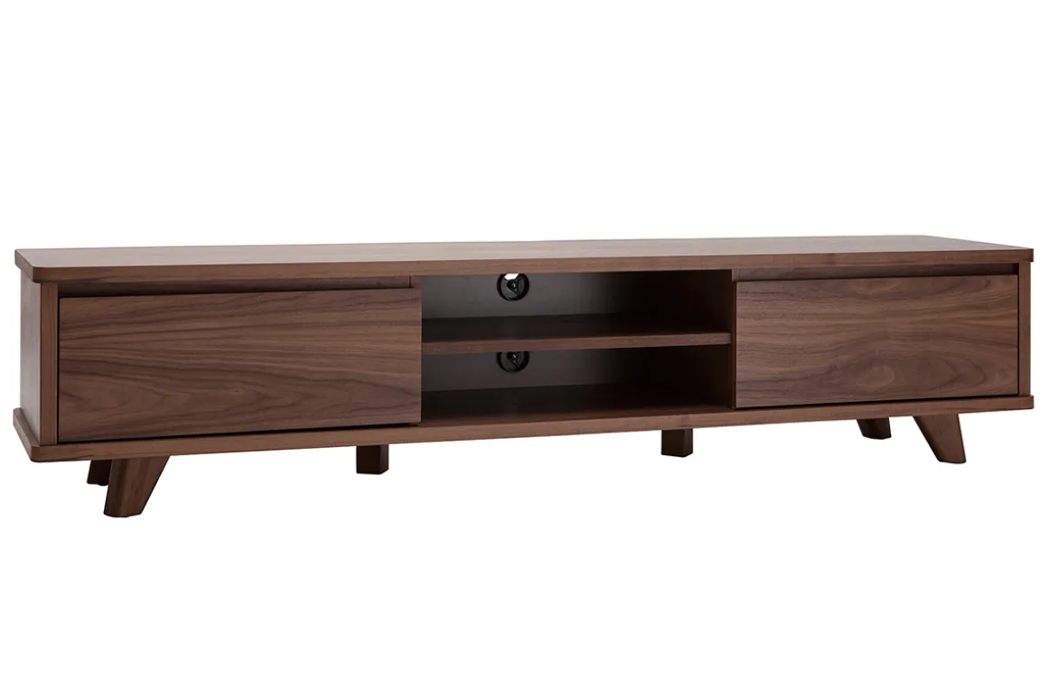 Cheap Miliboo Mueble TV vintage de nogal 180 cm FIFTIES