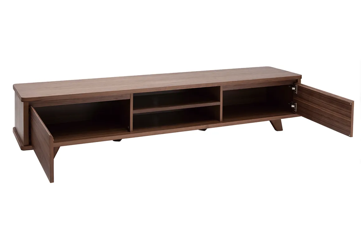 Cheap Miliboo Mueble TV vintage de nogal 180 cm FIFTIES