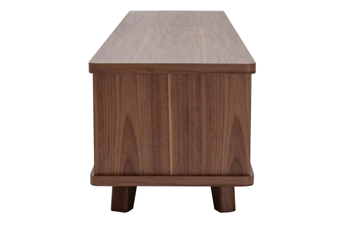 Cheap Miliboo Mueble TV vintage de nogal 180 cm FIFTIES