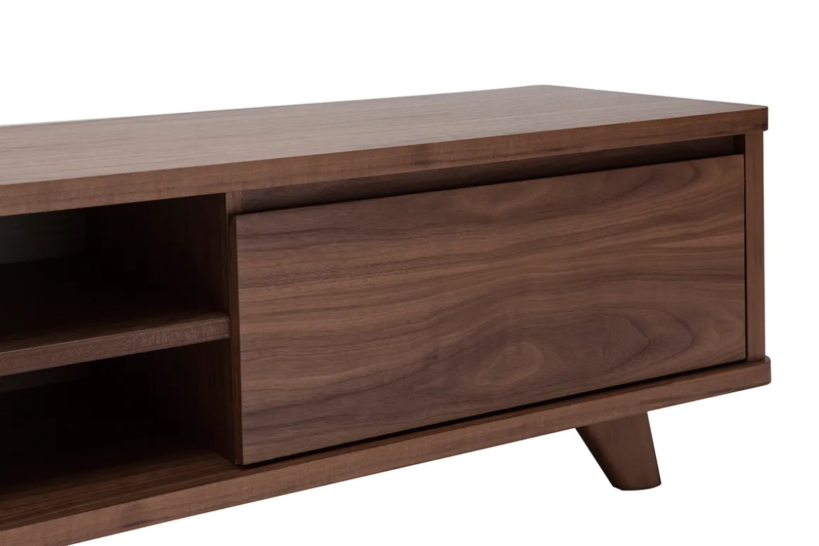 Cheap Miliboo Mueble TV vintage de nogal 180 cm FIFTIES