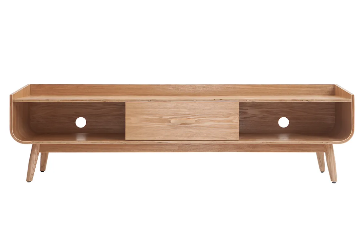 Best Sale Miliboo Mueble TV vintage madera fresno 180 cm HALLEN