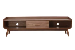 Hot Miliboo Mueble TV vintage madera nogal 180 cm HALLEN