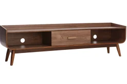 Hot Miliboo Mueble TV vintage madera nogal 180 cm HALLEN
