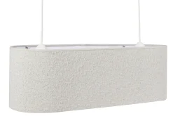 Best Sale Miliboo Pantalla para lámpara de techo doble de borreguillo color crudo 62 cm TESSA