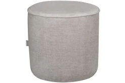 Online Miliboo Puf redondo de tela beige 40 cm diám. COQ