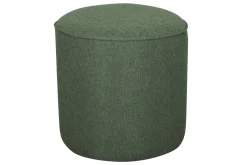 Shop Miliboo Puf redondo de tela caqui 40 cm diám. COQ