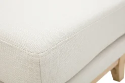 Clearance Miliboo Puf reposapiés nórdico desenfundable beige OSLO