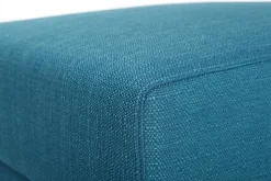 Hot Miliboo Puff / reposapiés tejido azul petroleo ULLA