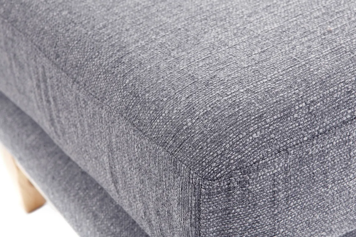 Store Miliboo Reposapiés puff nórdico gris claro OSLO