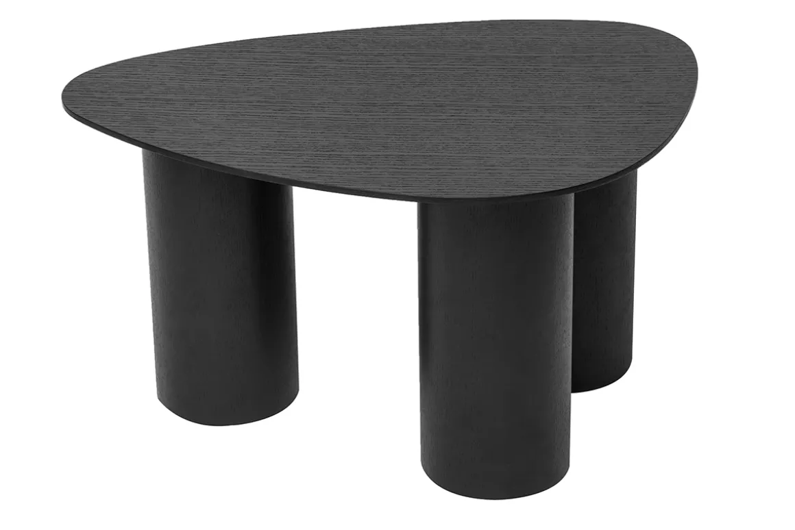 Cheap Miliboo Set 2 mesas de centro nido de madera negra FOLEEN