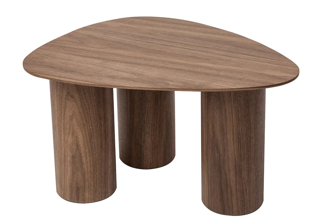Discount Miliboo Set 2 mesas de centro nido de madera oscura FOLEEN