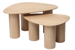Store Miliboo Set 2 mesas de centro nido de madera clara FOLEEN