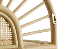 Hot Miliboo Set de 2 estanterías de pared de ratán natural y caña 40 cm BOW