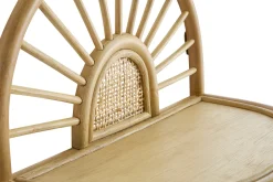 Hot Miliboo Set de 2 estanterías de pared de ratán natural y caña 40 cm BOW