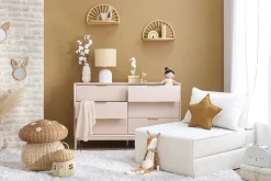 Hot Miliboo Set de 2 estanterías de pared de ratán natural y caña 40 cm BOW