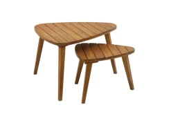 Best Sale Miliboo Set de 2 mesas de centro de madera maciza ELQUI