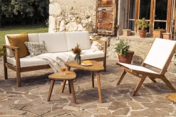 Best Sale Miliboo Set de 2 mesas de centro de madera maciza ELQUI
